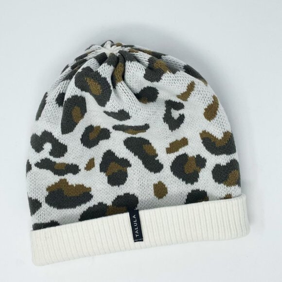 TALULA Aritzia Leopard Print Knit Beanie - Picture 1 of 8